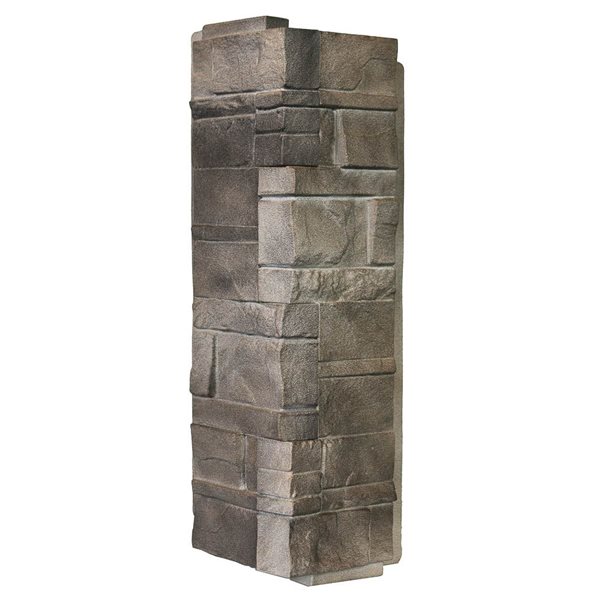 Novik Novikstone 5-Pack Dry Stack Stone Corner in Flint 5.9-in X 16-in