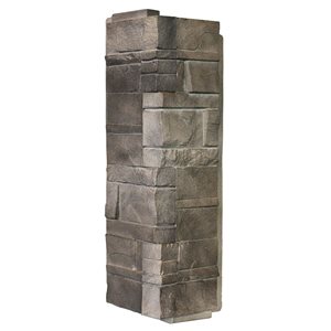 Novik Novikstone 5-Pack Dry Stack Stone Corner in Flint 5.9-in X 16-in