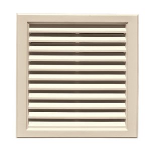 Grille de ventilation B-1 carrée Novik 12 po x 12 po kaki classique 14 po x 14 po x 1,5 po