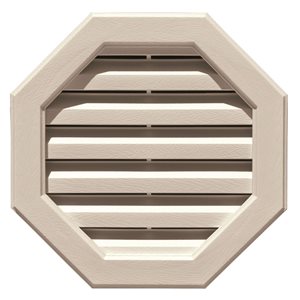 Grille de ventilation B-1 octogonale Novik 22 po blanche 22 po x 22 po x 1,88 po