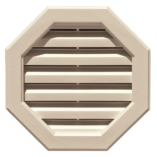 Grille de ventilation B-1 octogonale Novik 22 po kaki classique 22 po x 22 po x 1,88 po