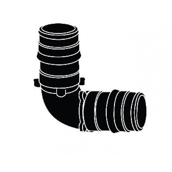 Plumbing N Parts 0.5-in W Black Cold-Expanded Polymer Blend 90° Elbow, Pack of 10