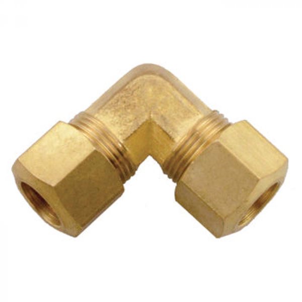 Plumbing N Parts 0.25-in W Rough Brass Compression 90° Elbow, Pack of 10  PNP-35512