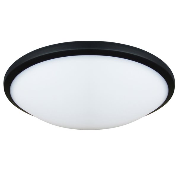 Whitfield Lighting Debbie 4.5-In Black Modern LED Flush Mount Ceiling Light