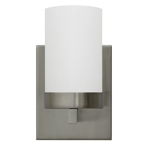 Applique murale moderne en acier inoxydable Harvey de 4,7 po l. à 1 lumière Whitfield Lighting