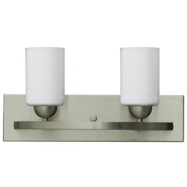 Whitfield Lighting Damara 2-Light Steel Transitional Vanity Light