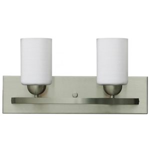 Whitfield Lighting Damara 2-Light Steel Transitional Vanity Light