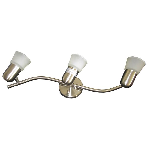 Rail d'éclairage Félix encastré standard en acier inoxydable modulable à 1 lumière Whitfield Lighting 27 po