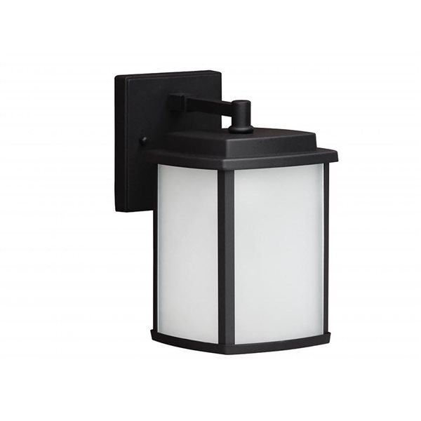 Whitfield Lighting Lynda 9.75-In H Matte Black Hardwired Outdoor Wall Light