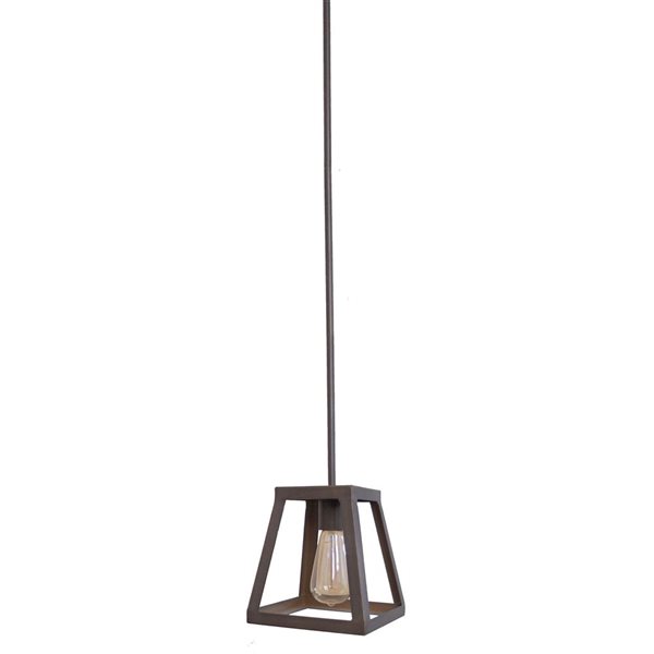 Whitfield Lighting Moira Ebony Bronze Industrial Metal LED Mini Pendant Light