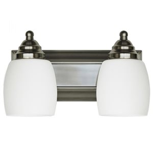 Whitfield Lighting Shantal 2-Light Steel Transitional Vanity Light