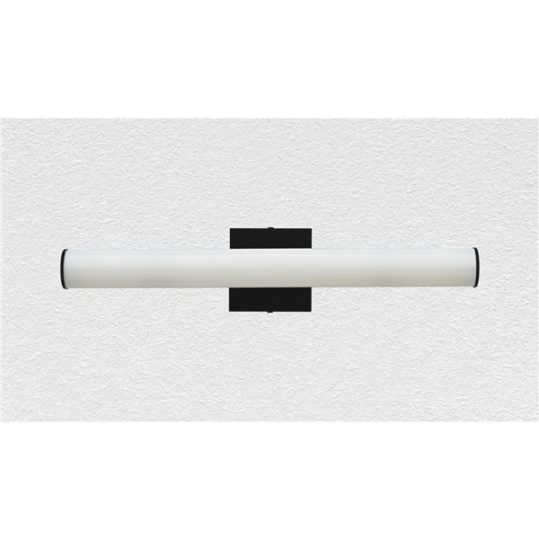 Whitfield Lighting Stein 24-In W 1-Light Black Modern/contemporary Vanity Light