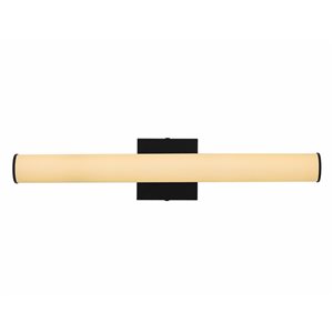 Whitfield Lighting Stein 24-In W 1-Light Black Modern/contemporary Vanity Light