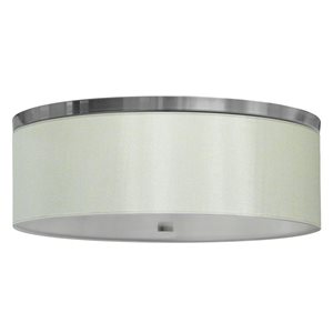 Whitfield Lighting Energy Star 6-In Stainless Steel Transitional LED Flush Mount Light