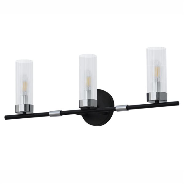 Whitfield Lighting Tess 3-Light Chrome Modern/contemporary Vanity Light