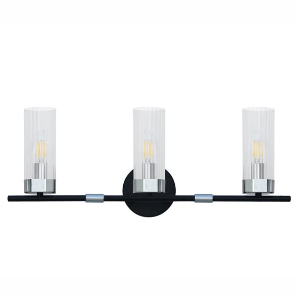 Whitfield Lighting Tess 3-Light Chrome Modern/contemporary Vanity Light