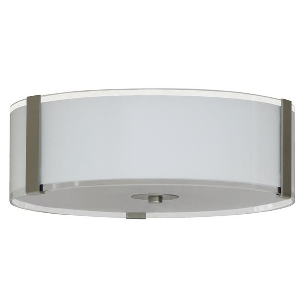 Whitfield Lighting Catherine 4.72-In Stainless Steel Modern LED Flush Mount Light