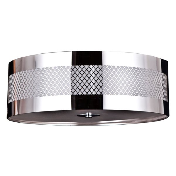 Whitfield Lighting Dana 5-In Chrome Contemporary LED Flush Mount Light