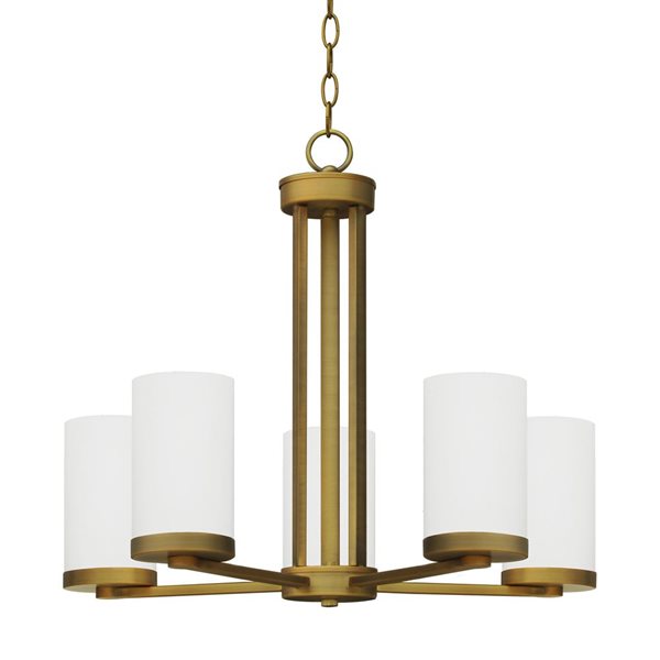 Whitfield Lighting Armella 5-light Natural Gold Modern Chandelier