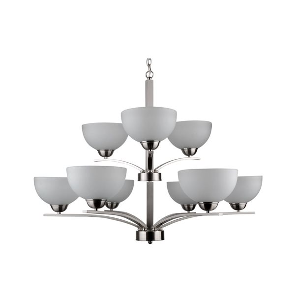 Whitfield Lighting Mickayla 6-light Stainless Steel Modern Chandelier