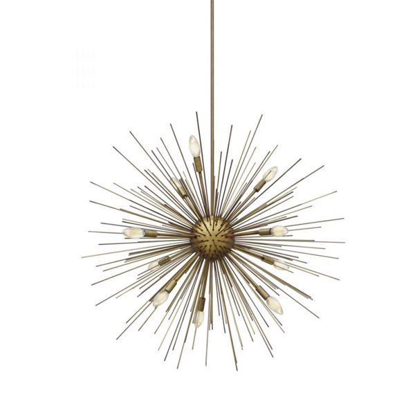 Whitfield Lighting Jennifer 10-light Natural Gold Modern Chandelier