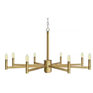 Whitfield Lighting Gwenith 8-light Natural Gold Transitional Chandelier