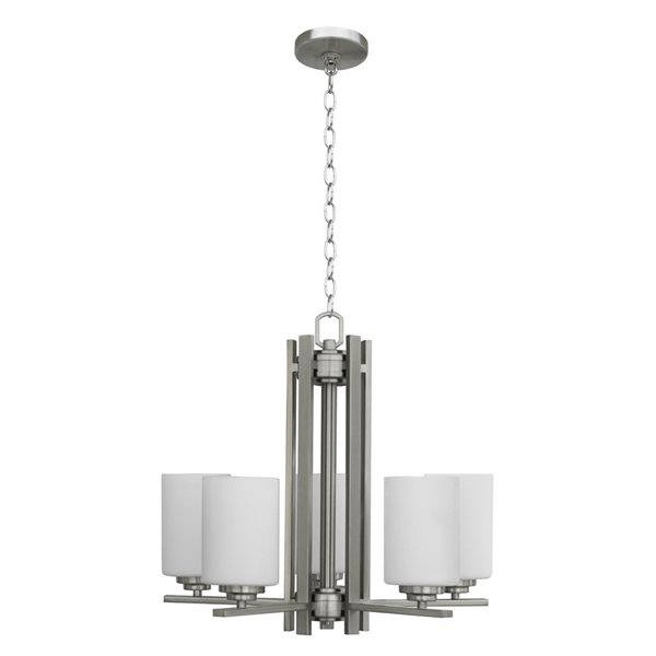 Whitfield Lighting Mitzy 5-light Stainless Steel Modern Chandelier