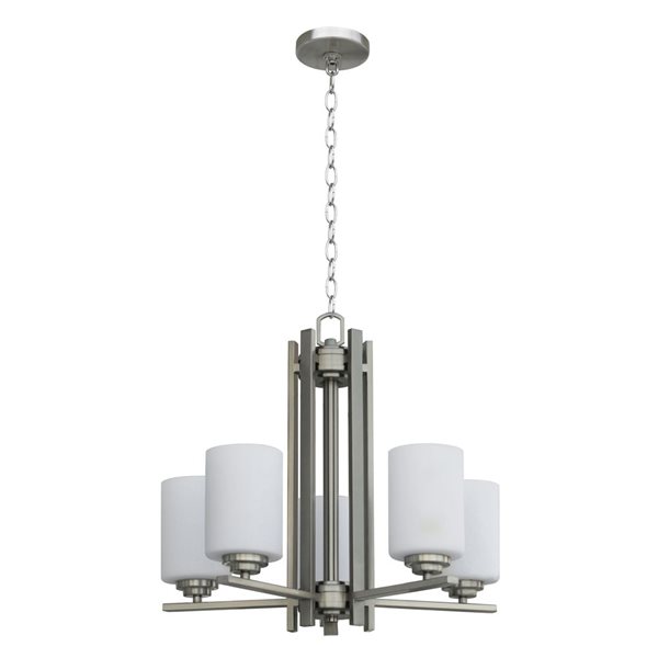 Whitfield Lighting Mitzy 5-light Stainless Steel Modern Chandelier