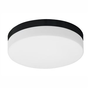 Whitfield Lighting Felix 3.8-In Black Contemporary/Modern LED Flush Mount Light