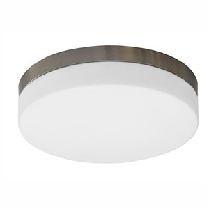 Whitfield Lighting Felix 3.8-In Stainless Steel Contemporary/Modern LED Flush Mount Light