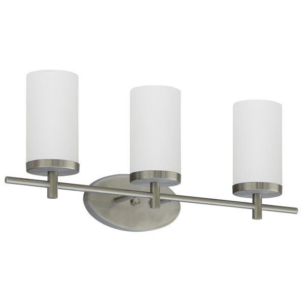 Whitfield Lighting Steel 3-Light Steel Modern/Contemporary Vanity Light