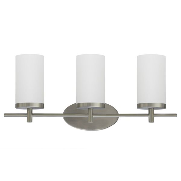 Whitfield Lighting Steel 3-Light Steel Modern/Contemporary Vanity Light