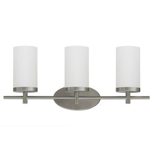 Whitfield Lighting Steel 3-Light Steel Modern/Contemporary Vanity Light