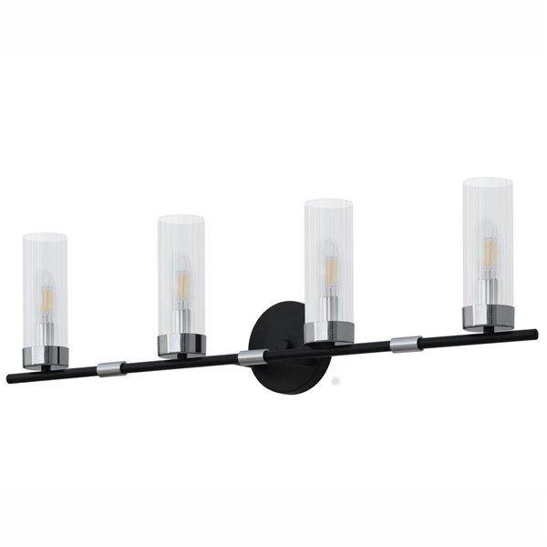 Whitfield Lighting Terry 4-Light Chrome Modern/Contemporary Vanity Light