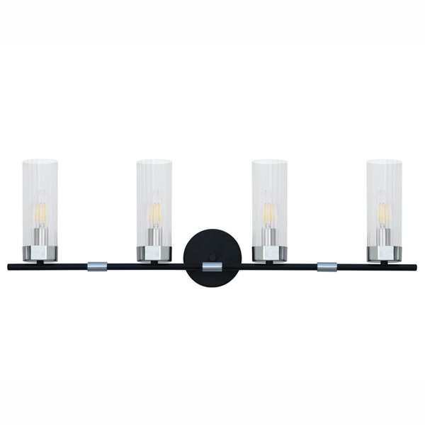 Whitfield Lighting Terry 4-Light Chrome Modern/Contemporary Vanity Light