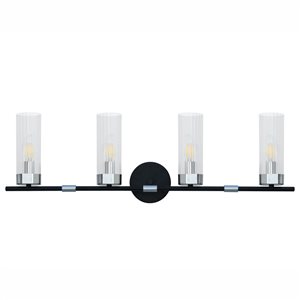 Whitfield Lighting Terry 4-Light Chrome Modern/Contemporary Vanity Light