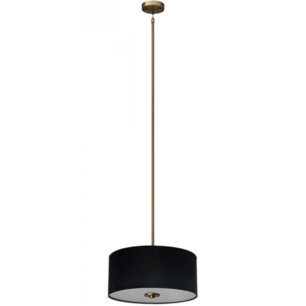 Whitfield Lighting Modena 3-Light Natural Gold Transitional Chandelier