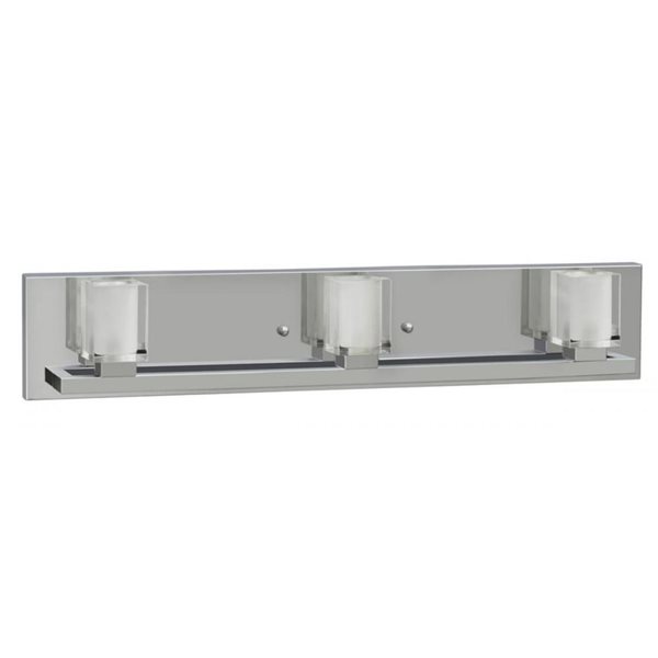 Whitfield Lighting Coralynne 3-Light Chrome Modern/Contemporary Vanity Light