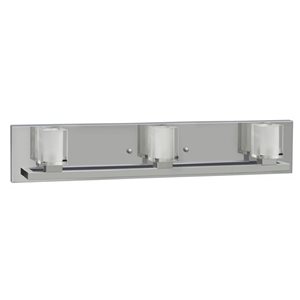 Whitfield Lighting Coralynne 3-Light Chrome Modern/Contemporary Vanity Light