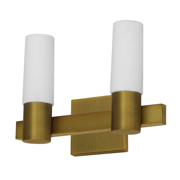 Whitfield Lighting Gwenith 2-Light Gold Transitional Vanity Light