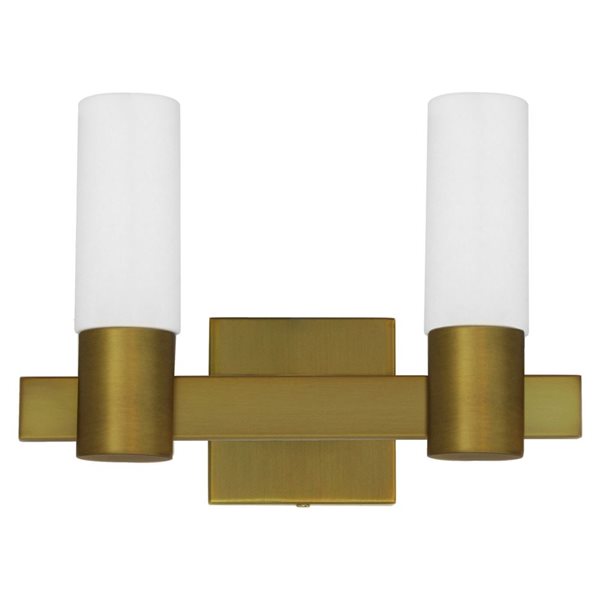 Whitfield Lighting Gwenith 2-Light Gold Transitional Vanity Light