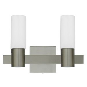 Whitfield Lighting Gwenith 2-Light Steel Transitional Vanity Light