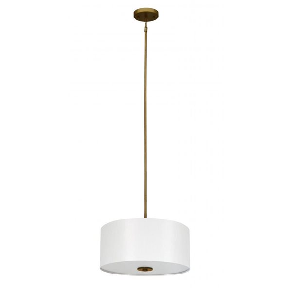 Whitfield Lighting Modena 3-Light Natural Gold Transitional Chandelier