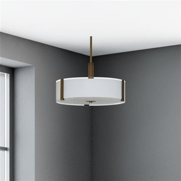 Whitfield Lighting Catherine 3-Light Natural Gold Modern/Contemporary Chandelier