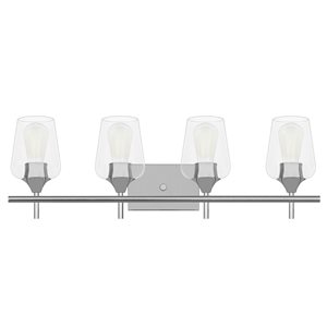 Whitfield Lighting Fauna 4-Light Chrome Transitional Vanity Light