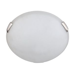 Whitfield Lighting 6-Pack Charlie 5-in Stainless Steel Contemporary/Modern LED Flush Mount Light
