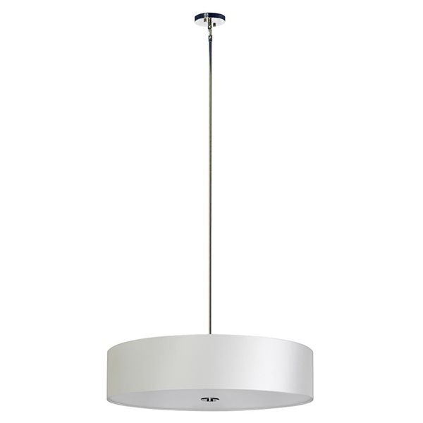 Lustre contemporain chromé Modena à 5 lumières Whitfield Lighting