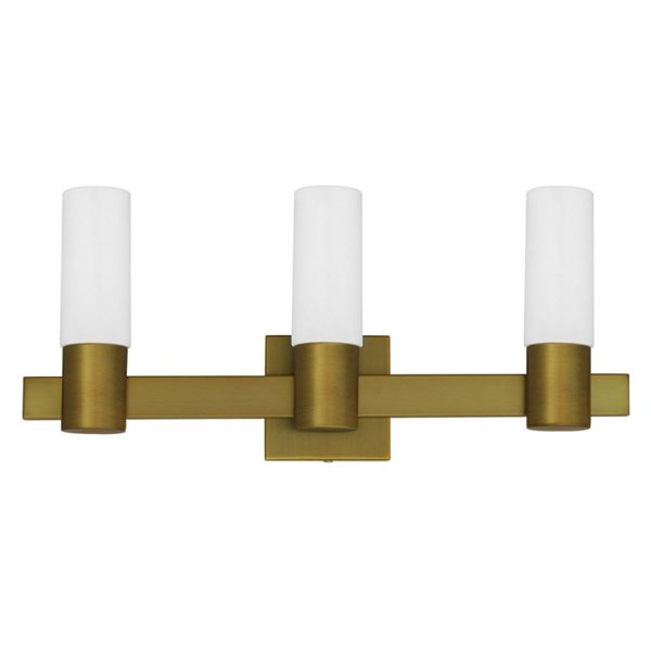 Whitfield Lighting Gwenith 3-Light Gold Transitional Vanity Light