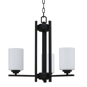 Lustre moderne/contemporain noir Mitzy à 3 lumières Whitfield Lighting