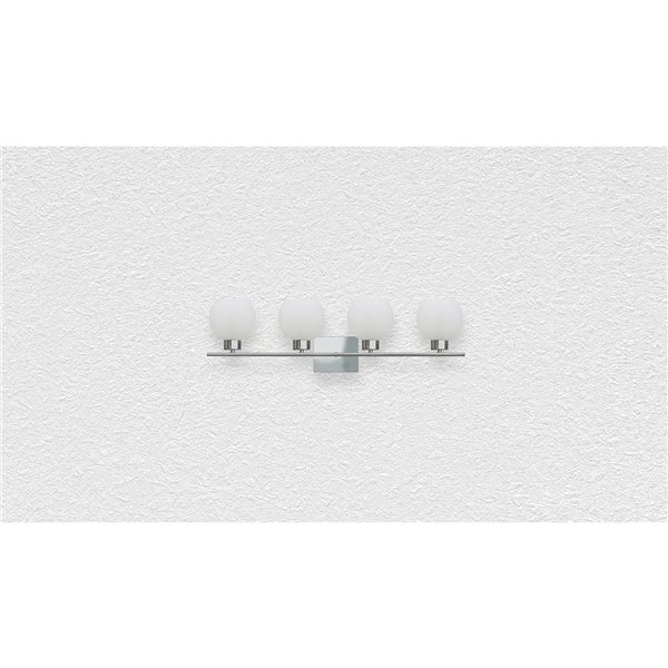 Whitfield Lighting Stuart 4-Light Chrome Modern/Contemporary Vanity Light